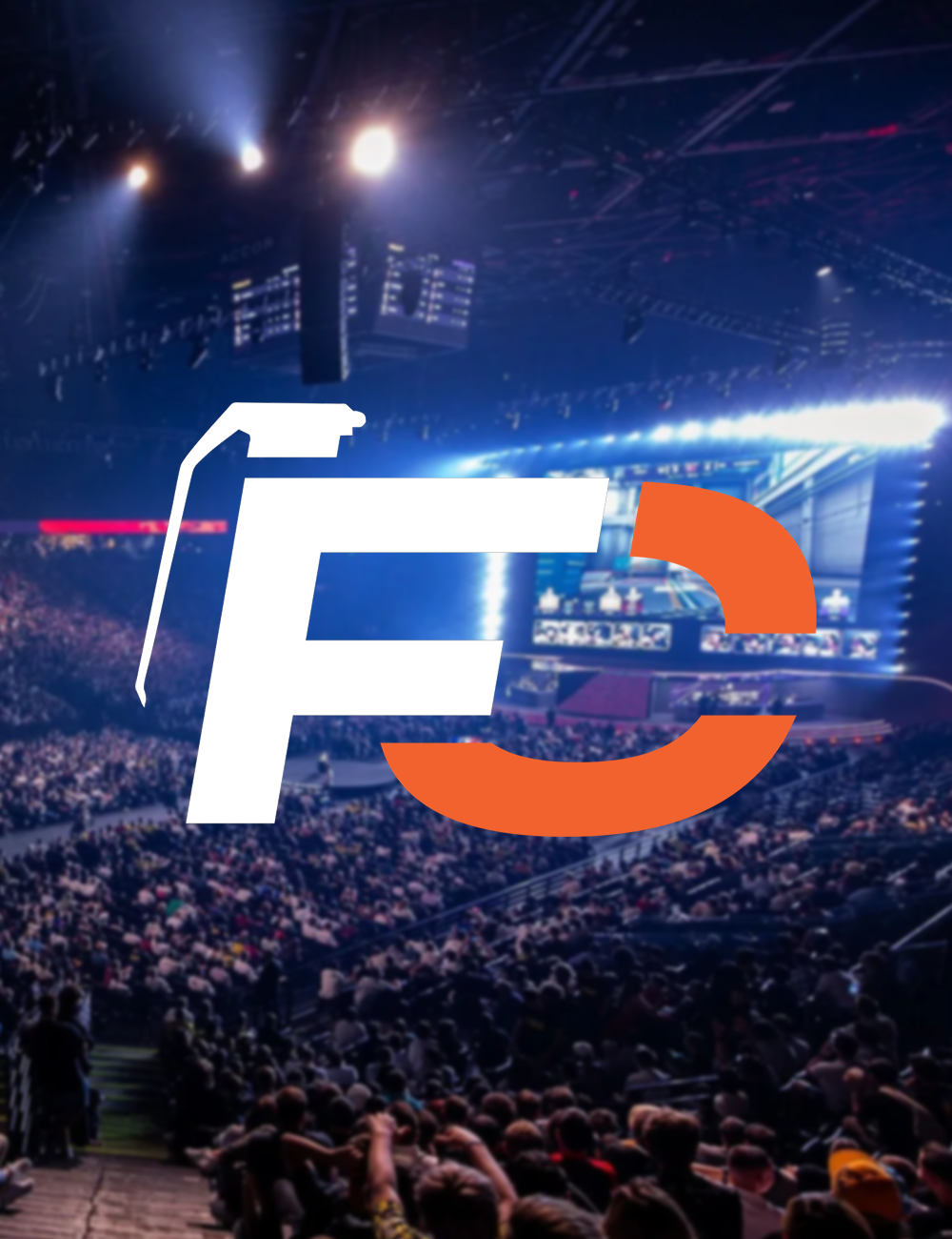 flashcast logo over crowd